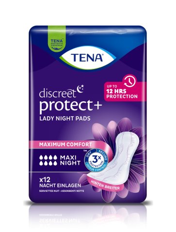 Tena Discreet Maxi Night, 12 st.