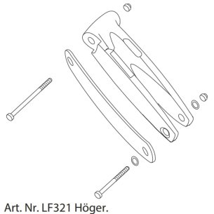 Trust Lets Fly - linkage arm - right